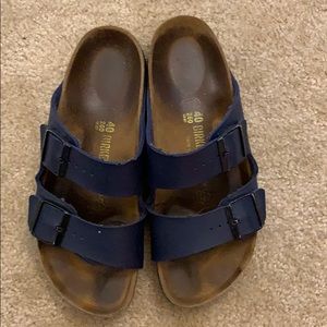 Navy blue Birkenstock Arizona